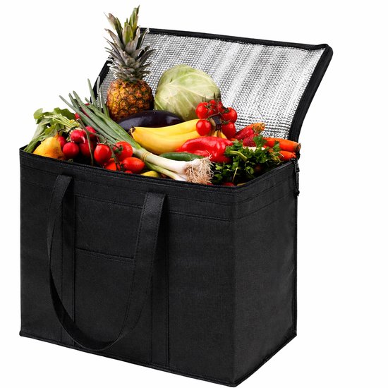 Buxibo - Ruime Koeltas 31 Liter - Compacte Coolerbag met Rits & Hengsels - Zwart van Buxibo