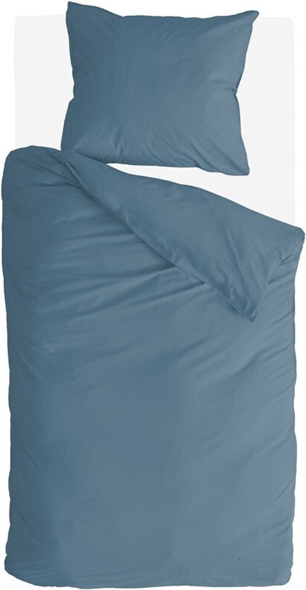 Byrklund Dekbedovertrek Go Velvet - 140x220 - Voor: 100% Polyester, achter 100% Katoen - Petrol van Byrklund