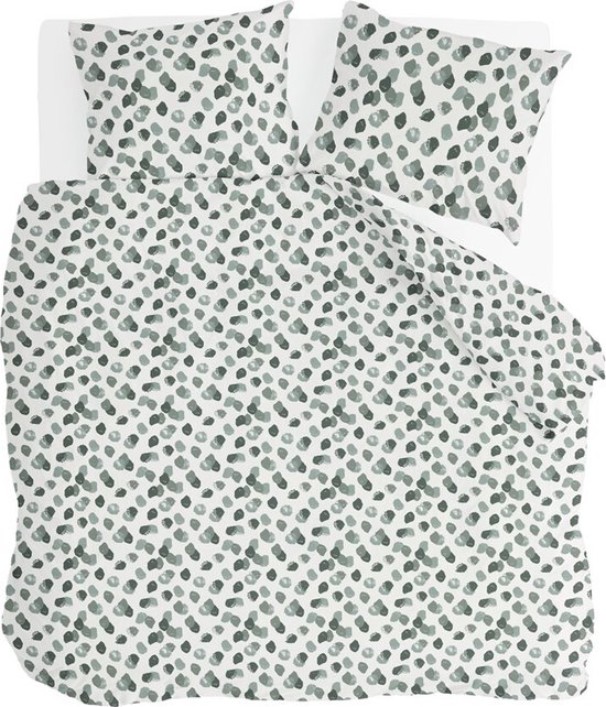 Byrklund Dekbedovertrek Spotty Animal - 240x220 - 100% Katoen - Groen