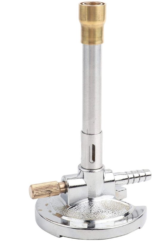 Byshayne- Bunsenbrander Micro - Enkele Buis - Gaslicht - Vloeibaar Propaan - Laboratorium Verwarming - Compact Ontwerp - Laboratoriumbrander