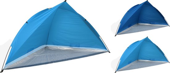C4C strandtent UV 50+ basic - blauw - 70 X 120 X 120 CM van Merkloos