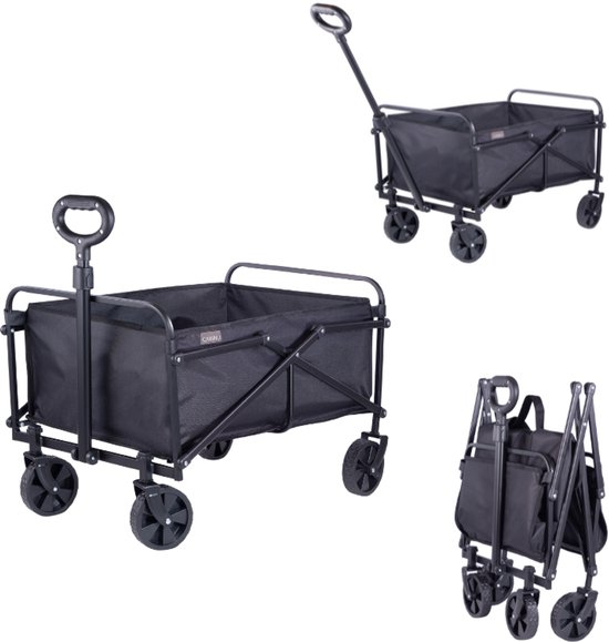 Cabino Bolderkar Opvouwbaar – Bolderwagen – Compact Inklapbaar – Zwart – Geschikt tot 50 kg van Merkloos