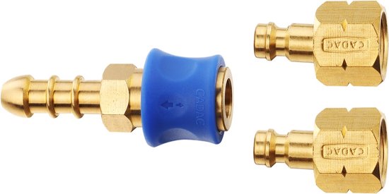 CADAC Dometic - Quick Release Koppeling 2 - Dubbele Koppeling - Accessoire Gas BBQ van Merkloos