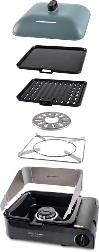 CADAC Van Cook PRO FFD Deluxe - Gasbarbecue - GreenGrill Coating - Inclusief Bakplaat - Inclusief Draagtas