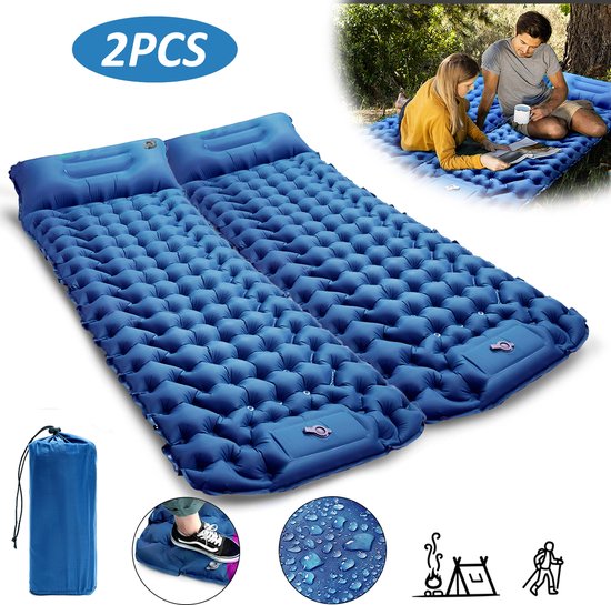 CALIYO Slaapmat – Zelfopblazend Camping Matras – Lichtgewicht & Compact – Waterafstotend, Slijtvast & Scheurbestendig – Outdoor Slaapmat 1/2 Persoons