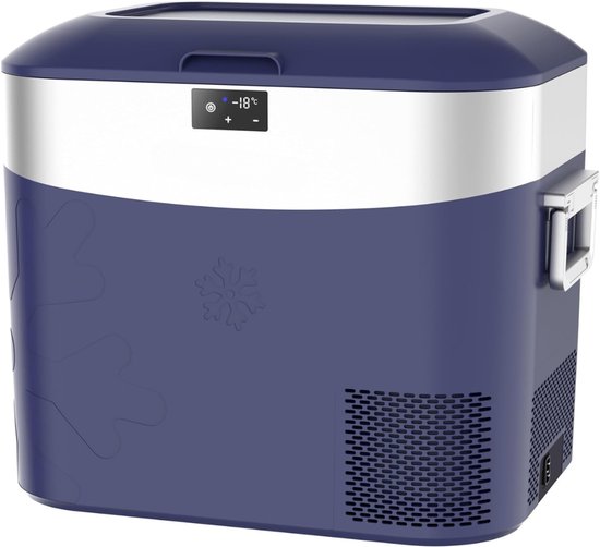 Calviero® Compressor koelbox - Koelbox elektrisch - Draagbare Auto Koelkast - Blauw - 22 liter van Merkloos