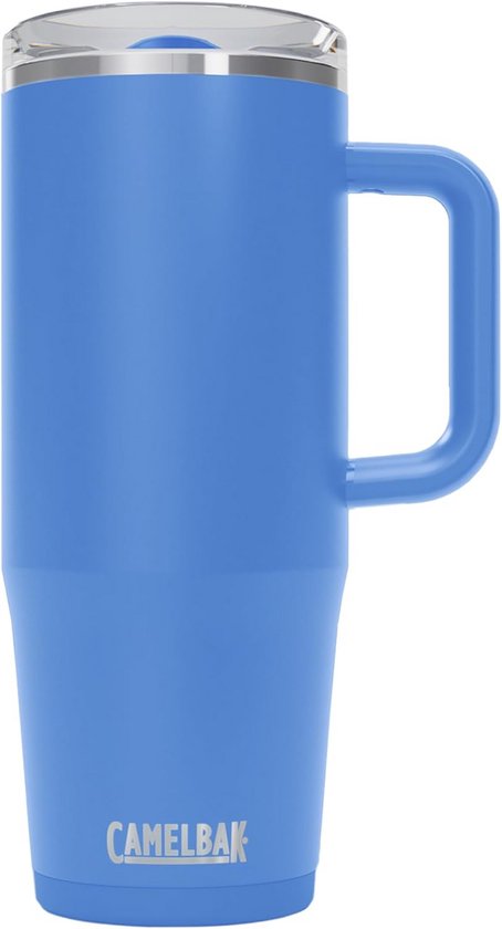CamelBak Thrive Leakproof 32 oz Mug Insulated Stainless Steel - for Travel, Coffee, Tea, Hot Drinks - Spill-proof Cup Holder Compatible, Sky Blue