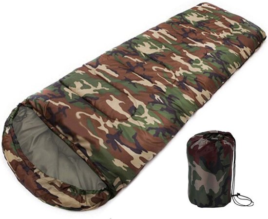 Camo Slaapzak Mummie - Dekbed - Mummy Slaapzak - Warme Trekking Slaapzak - Camouflage Dekbed van TecTake