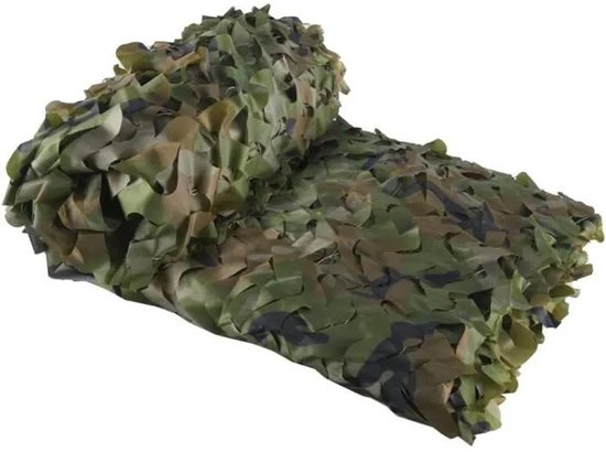 Camouflagenet 3x4m – Waterdicht & Rotbestendig – Lichtgewicht en Veelzijdig – Voor Jacht, Outdoor, Decoratie en Fotografie van Dramers Vision
