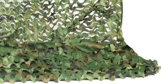 Camouflagenet 4 meter Proloo. Hoogte ca. 1,80x lengte ca. 4mtr - camonet - tuinnet - schaduwdoek van Proloo