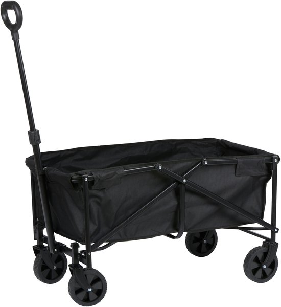 Camp Active - Inklapbare Bolderkar – Opvouwbaar – Zwart – Draagvermogen 50 kg van Merkloos