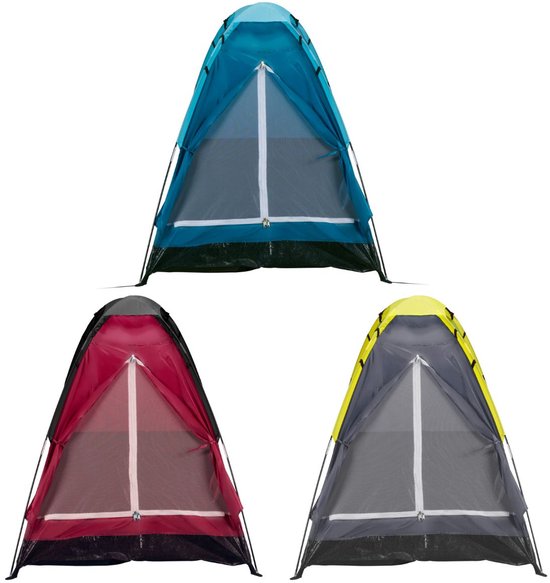 Camp Active Koepeltent - 1 Persoons Tent - Lichtgewicht Tent met Draagtas en Mesh Ventilatie - 200 x 100 x 100 cm - Assorti Kleuren