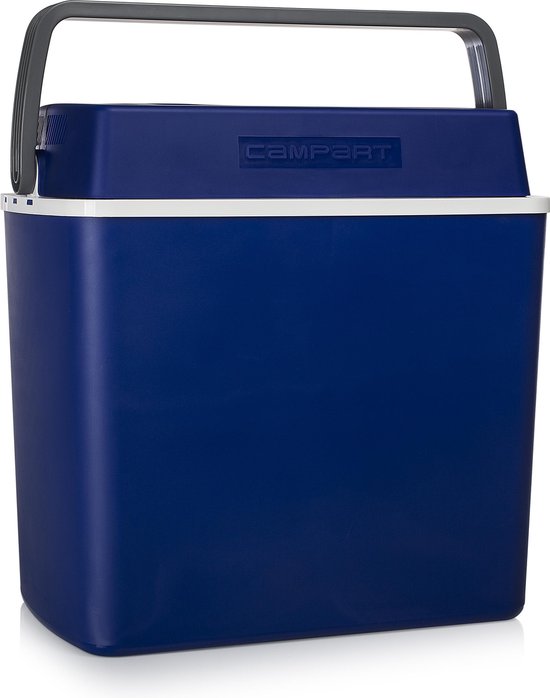 Campart Koelbox CB-8624 - Coolbox 22 liter - Lichtgewicht met handvat - Thermo-elektrisch koelsysteem - Met 12V stekker voor onderweg en in auto - Om te vormen naar 230V netstroom stekker - Blauw van Campart