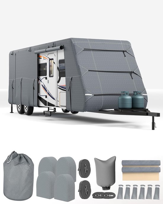 Camperhoes - Non-Woven Stof - Geschikt Voor Camperhoezen van 640-732 cm - 732x267x274 cm - Grijs
