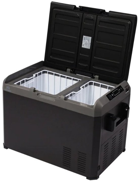 Campguru 40L Compressor Koelbox – Duurzaam en Multifunctioneel met Dubbele Koelzones en Vriesfunctie – Koelt tot -22°C – Ideaal voor Camping en Thuisgebruik van Merkloos