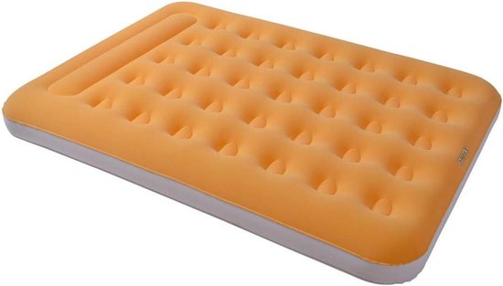 Camping Bed - Luchtbed Gasten - Kamperen Reizen - Stevige Constructie - 190x135 cm - Oranje