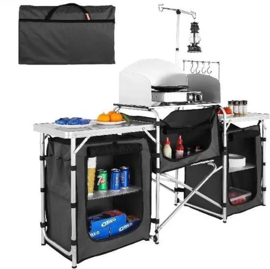 Camping Buiten Keukenkastje - Campingkast - Tuinkast - Tuin Keukenkast van Camp