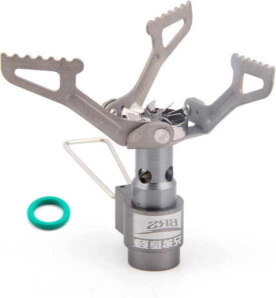 Camping camping gas kookstel Draagbaar propaan kooktoestel ultralicht titanium backpacking gasbrander campingkooktoestel slechts 25 g 3000T Fornuis van BRS