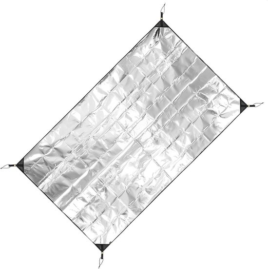 Camping Foil Foam Mat - Isolerende Slaapmat - Buiten Kamperen - Waterdicht en Duurzaam - 180x200cm - Zilver