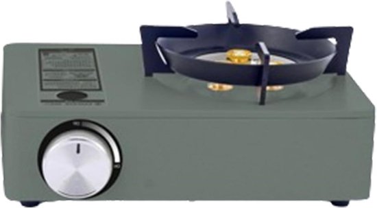 Camping fornuis - Draagbare brander - Outdoor koken - Compact en lichtgewicht - 29 x 20 x 8.5 cm - Zilver