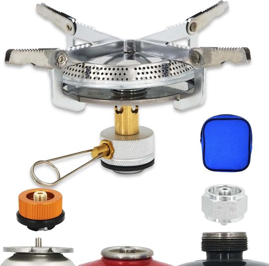 Camping Gasbrander - Draagbare Kooktoestel - Outdoor Koken - Universele Brandstof - 453 Grams van Merkloos