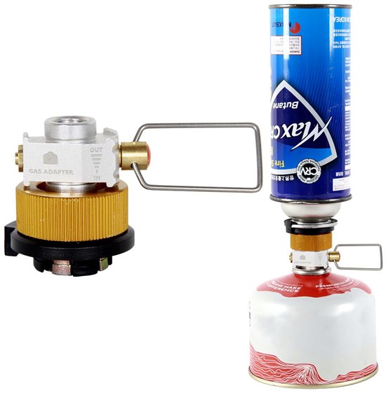 Camping Gasfles Adapter met Lege Functie