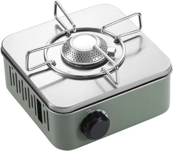 Camping Gasfornuis - Buiten Kooktoestel - Kamperen Buiten - 2800W Krachtig Vermogen - 1527 Gram - Groen