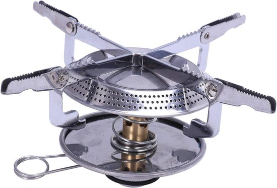 Camping Gasfornuis - Draagbare Kookbrander - Outdoor Koken - Opvouwbaar Lichtgewicht Ontwerp - 3500 Watt - Zilver