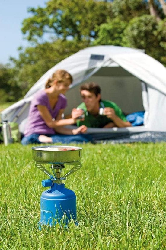 Camping Gasfornuis - Draagbare Kookplaat - Buiten Koken - Windbescherming - 1200 Watt - Zilver