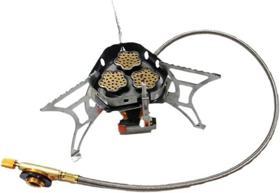 Camping Gasfornuis - Outdoor Kachel Cassette - Kamperen Koken - Superieure Windweerstand - 14 x 9 x 9 cm - Zilver