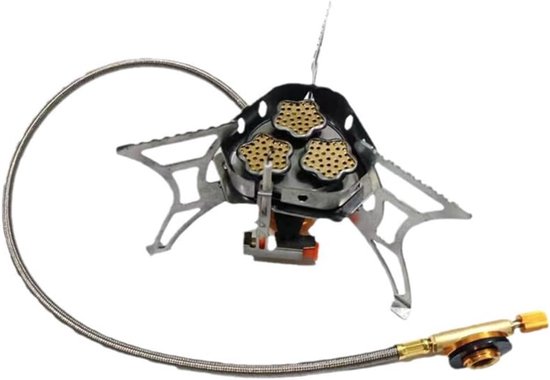 Camping Gasfornuis - Outdoor Kooktoestel - Kamperen Wandelen - Superieure Windweerstand - 140mm Hoog - Afbeelding Kleur