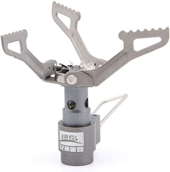 Camping Gasstel 1 Pits - Felgroen - Mini Draagbaar - Titanium Legering - Voor Outdoor