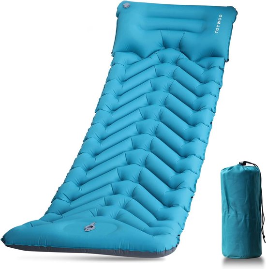 Camping-isomat, 3,7 inch dikke opblaasbare slaapmat met voetpers van luchtkussen, ultralicht, waterdicht campingmatras voor rugzakreizen, wandelen, kamperen, reizen van Camp