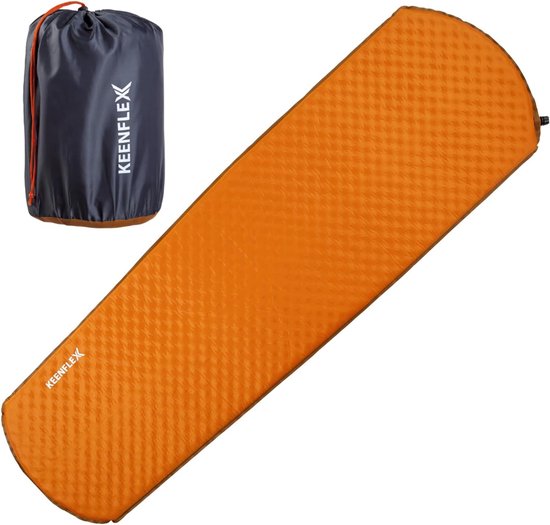 Camping isomat slaapmat zelfopblazend 4 cm dik licht waterbestendig camping luchtmatras voor wandelen, backpacking, outdoor van Camp