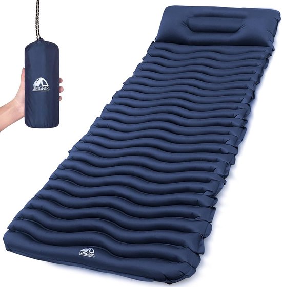 Camping Isomatte Opblaasbare Slaapmat - Licht, Waterdicht & Antislip van Merkloos