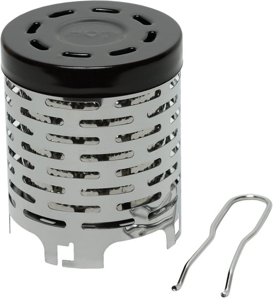 Camping Jack Verwarmingshulpstuk voor Gasfornuizen - Verander Kooktoestel in Gaskachel - Kachelhoes - Tentkachel Camping Gaskachel Roestvrij Staal van Mapegevo.