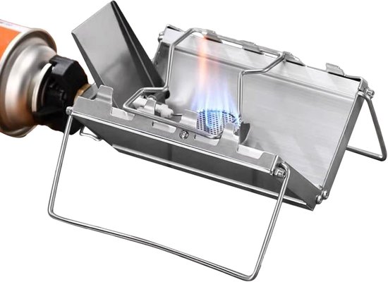 Camping Kachel - Compacte Branders - Outdoor Koken - Hoge Warmteafgifte - Opvouwbaar Ontwerp - Roestvrij Staal