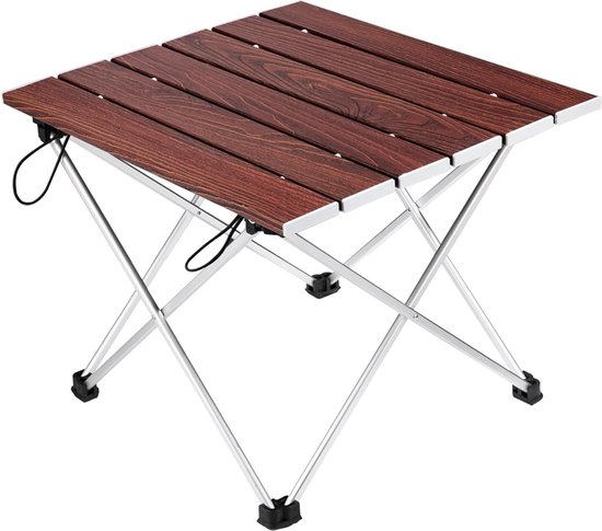 Camping klaptafel, Ledeak draagbare lichtgewicht opvouwbare compacte campingtafel met draagtas, perfect voor buiten, kamperen, picknicken, strand, wandelen, eenvoudig schoon te maken en te installeren van Camp