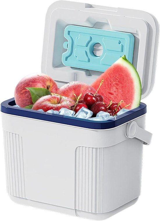 Camping Koelbox - Isolatiebox Picknick - Buitenavonturen - 48 Uur Koel - 10 Liter - Wit