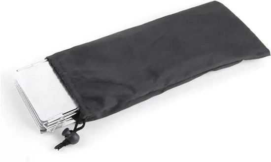 Camping Kook Windscherm - Opvouwbaar Windscherm - Buiten Koken - Efficiënte Vlamstabiliteit - 9 Borden Mini - Zilver