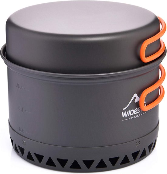 Camping kookgerei outdoor pan kookgerei kookgerei warmteontwerp voor wandelen van Merkloos