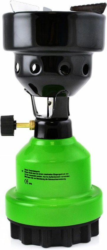 Camping - kookpit/kookstel - gas/houtskoolaansteker - groen - 670 gram van Bo-Camp