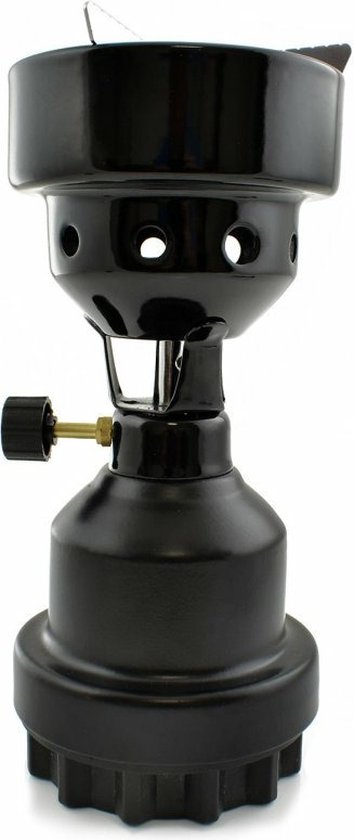 Camping - kookpit/kookstel - gas/houtskoolaansteker - zwart - 670 gram van Obelink