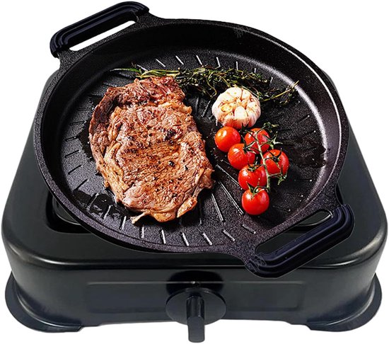 Camping Kookstel - Compact Eenpits - Buiten Koken - Lichtgewicht Ontwerp - 27.5x27.5x7cm - Zwart