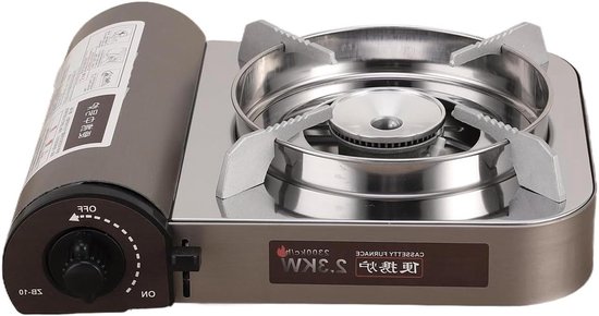 Camping Kookstel - Draagbaar Kooktoestel - Outdoor Koken - Windbestendige Verbranding - 31 x 295 x 95 cm - Zilver