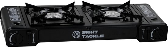 Camping Kookstel - Kooktoestel - Kampeer kookstel - Gasstel - Gaspit - Kookplaat - Elektronische ontsteking - Dubbel pit van Merkloos