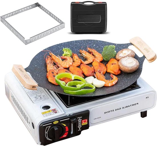 Camping Kookstel - Outdoor Branderkachel - Buiten Koken - Dubbele Bedieningsmodi - 35 x 28 x 8 cm - Niet gespecificeerd