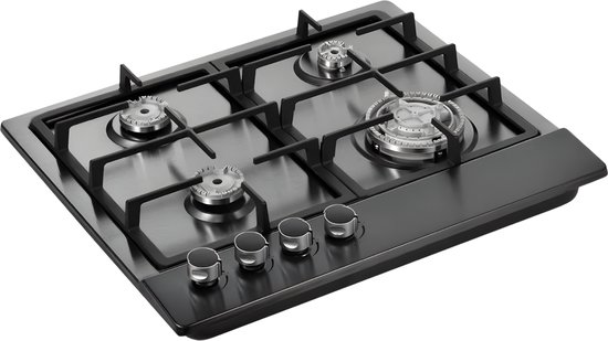 Camping kooktoestel - 4 pitjes - Gasfornuis - Propaan - Voor binnen en keuken - Met ingebouwde branders en thermokoppelbescherming