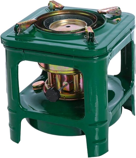 Camping Kooktoestel - Buiten Stove - Koken Buitenshuis - Windbestendige Verbranding - 21x21x22 cm - Zwart