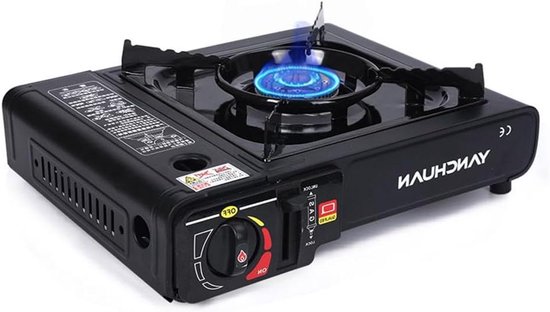 Camping Kooktoestel - Compact Kookgerei - Koken Buiten - Geen Batterijen Nodig - 37x32x11.3 cm - Zwart